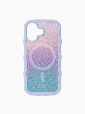 NEW Kate Spade iPhone 17 Wavy MagSafe Opal Glitter